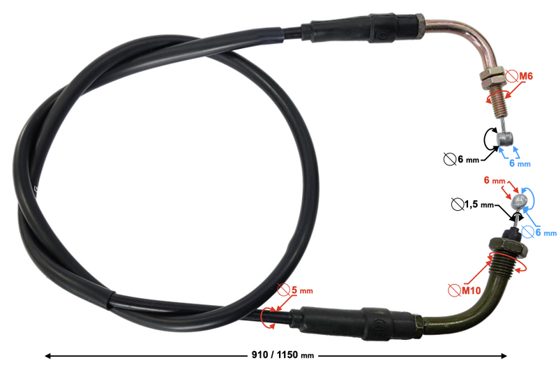 Linka ssania do motocykla Barton Classic 125