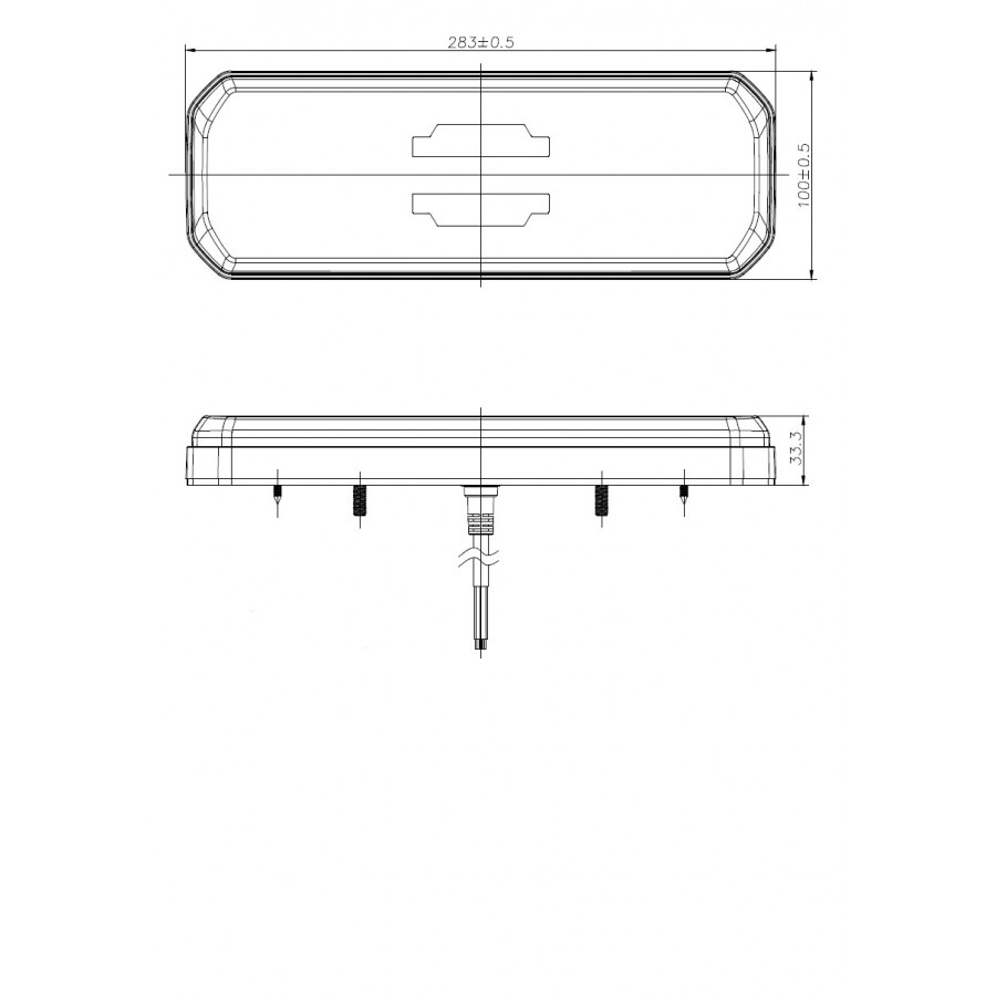 Lampa tylna zespolona 96Led 6 funkcji neon 12-24V
