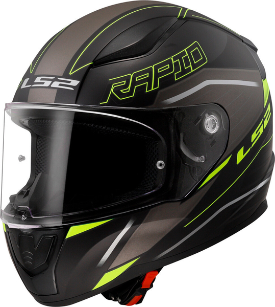 Kask integralny LS2 FF353 RAPID II ROKKU M.BL. H-V Y. homologacja ECE 22.06