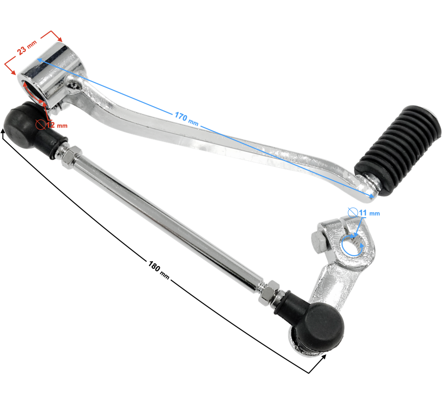 Dźwignia zmiany biegów do motoroweru Barton Fighter 2