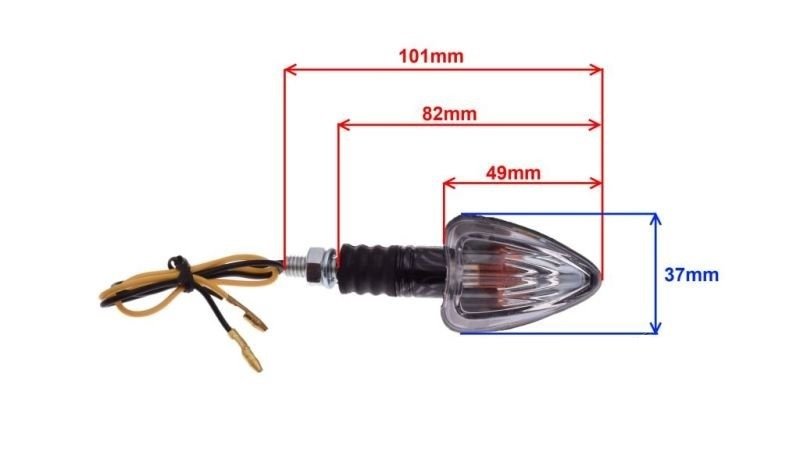 Kierunkowskaz kierunki z nacięciami 12v carbon