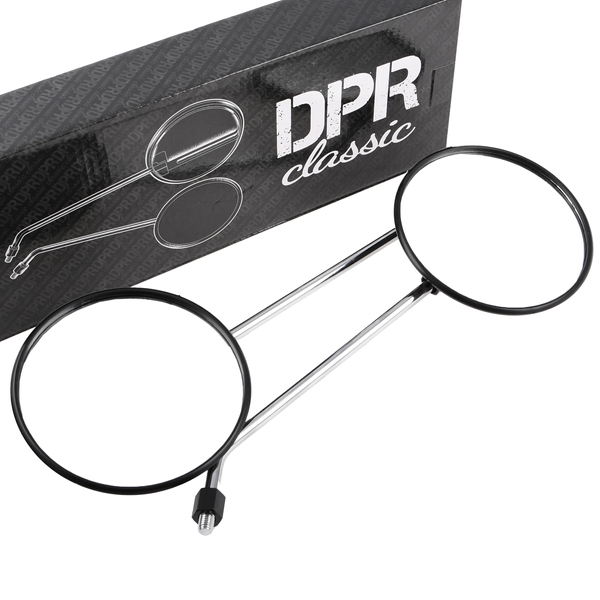 Lusterka M8 okrągłe nierdzewne polerowane Simson S50 S51 SR50 DPR Classic