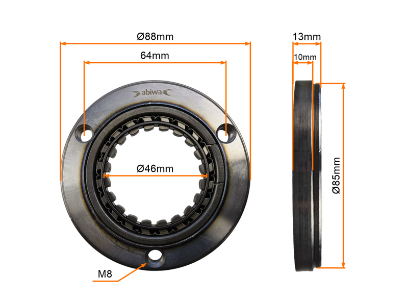 Bendix sprzęgło rozrusznika quad atv CB250CC ZS169 FMM 150 200 250ccm