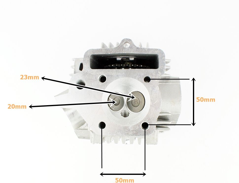 Głowica 52,4mm 110ccm z wałkiem chiński quad atv Bashan Router Zipp
