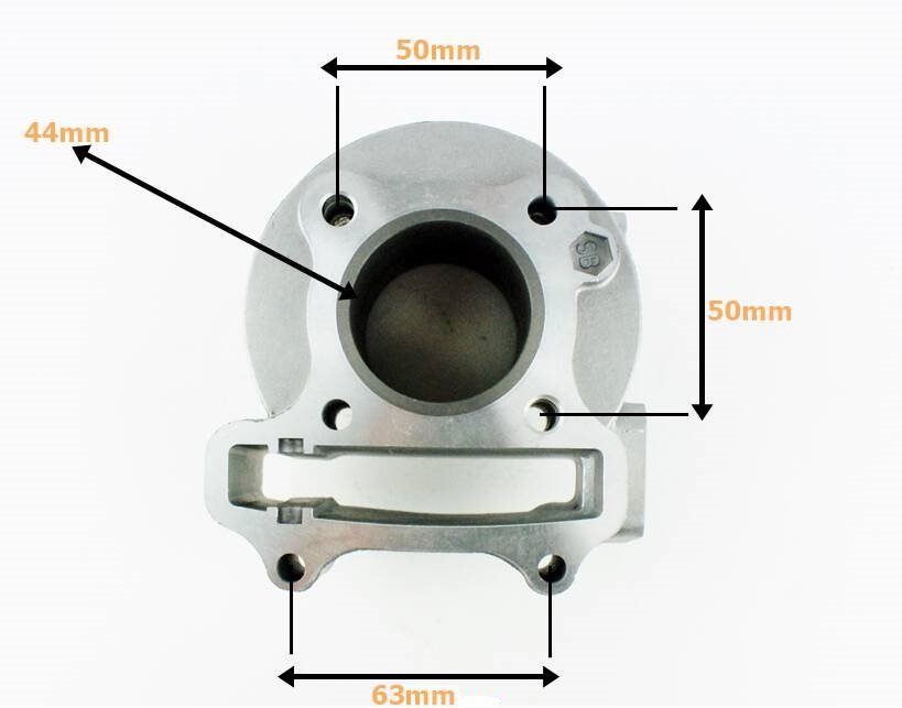 Cylinder Głowica 4T 60cc 44mm GB Motors Inca Romet