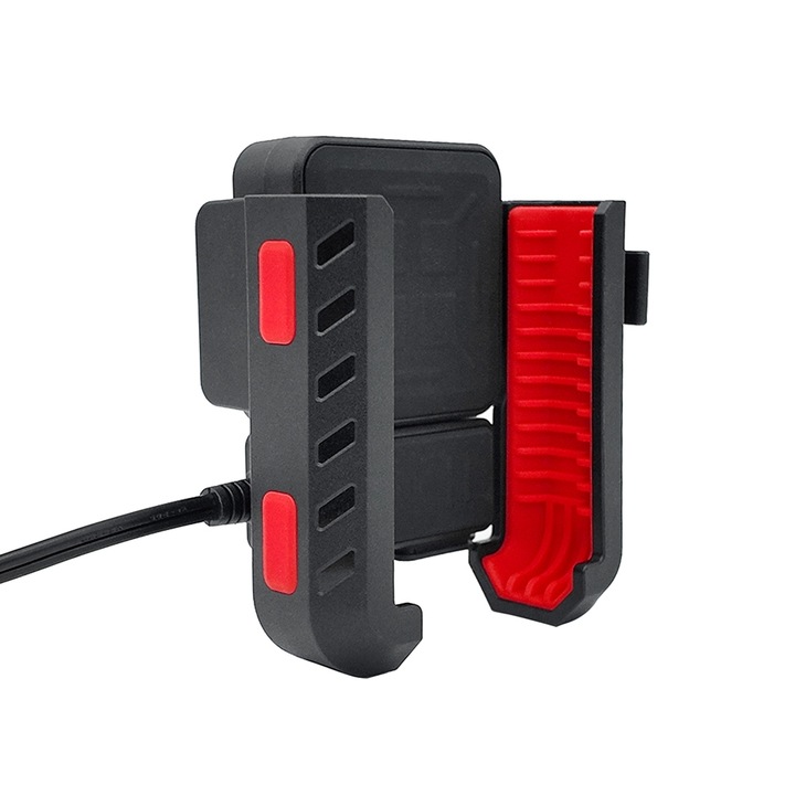 Uchwyt motocyklowy regulowany MC41 na telefon z ładowaniem CQ3.0 USB USB-C