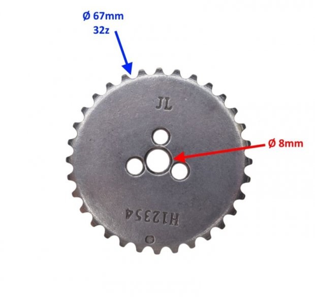 Koło wałka rozrządu silnik Pit Bike MRF140 YX140