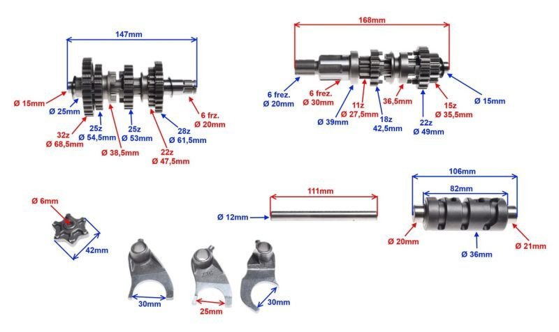 Skrzynia Biegów ATV200 Shineray Loncin Chiński ATV