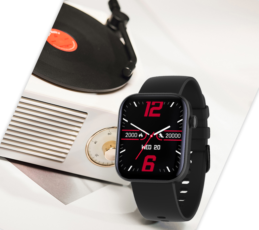 Smartwatch zegarek Rubicon męski RNCE97 zestaw 4 produktów tryby sportowe