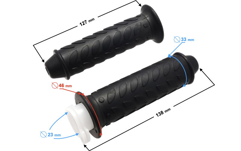 Rolgaz manetka lewa + prawa komplet skuter 2t 4T