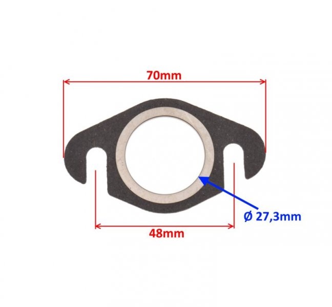 Uszczelka wydechu kolanko cylinder skuter 2T Keeway 