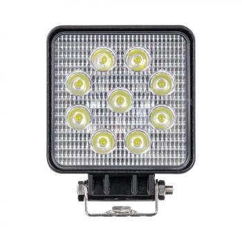 Lampa robocza 9 led kwadrat 12V/24V 1280lm ECE R10 halogen