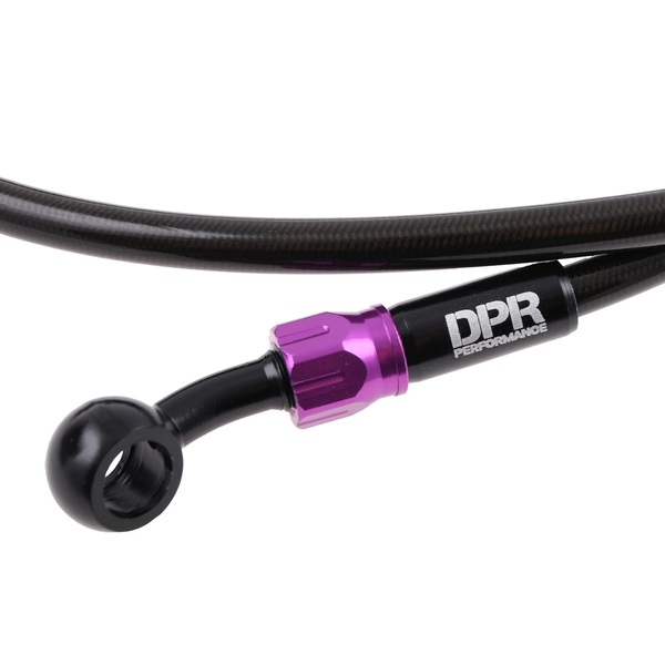 Przewód hamulcowy w oplocie czarno fioletowy 90cm DPR Performance