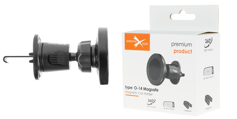 Uchwyt samochodowy premium - do kratki - eXtreme - typ: O-14 MagSafe