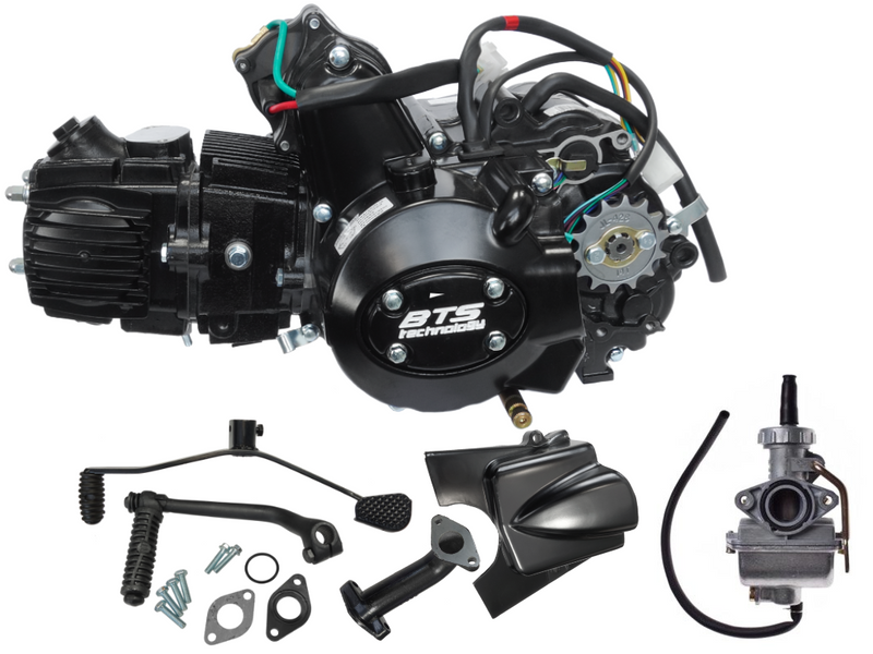 Silnik 110cc 152FMH 4T 4-biegowy + gaźnik PZ22 Junak Romet Barton Zipp