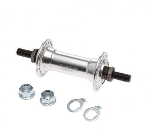 Piasta rower alu przód 36 otw. Srebrna