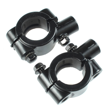 Obejmy kierownicy na lusterko uniwersalne czarne 22mm M10x1,25