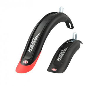 Błotnik rowerowy plastik 16 kido long czar/czer