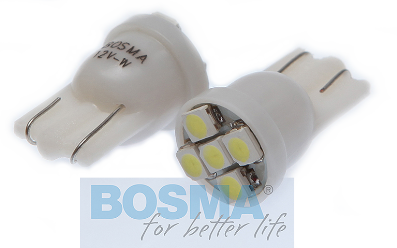 Żarówka t10 led 5 smd 12v w5w postojówka pozycyjna