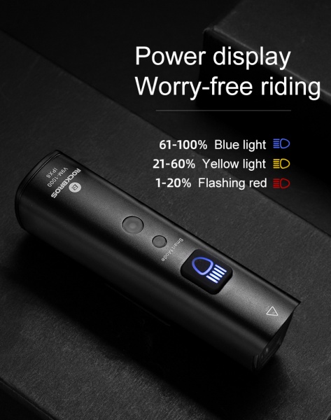 Rockbros lampka rowerowa przednia 1000lm