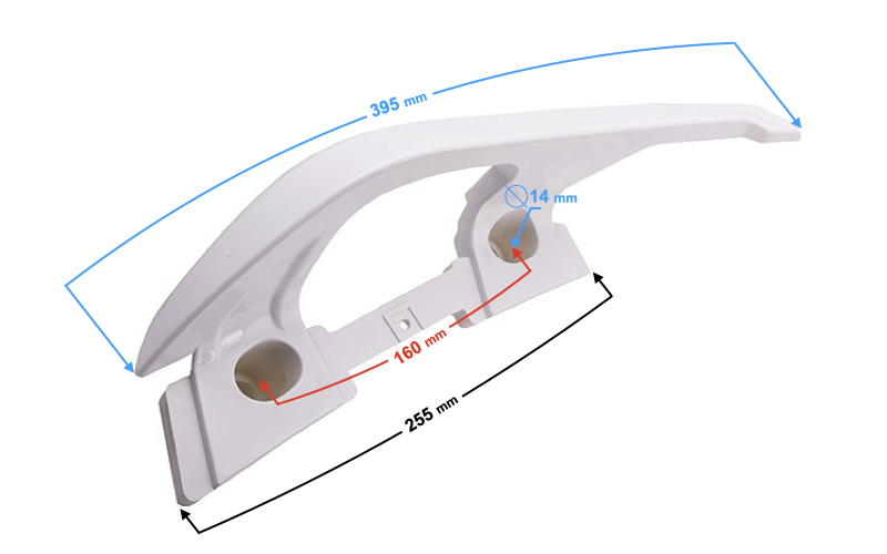 Wspornik uchwyt pasażera prawy skuter Barton B-Max