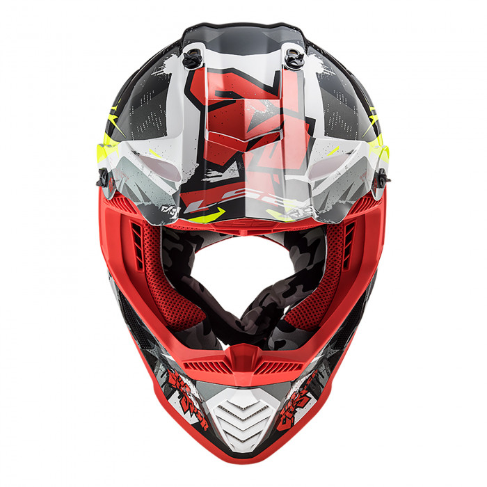 Kask LS2 MX437 FAST EVO Crusher Black Red
