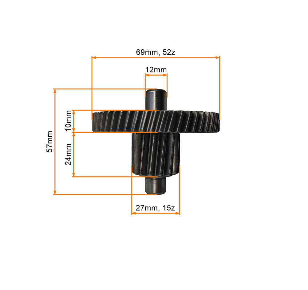 Przekładnia simmeringi skuter 4T 139QMB GY6 50/80cc 16 zębów Barton Romet