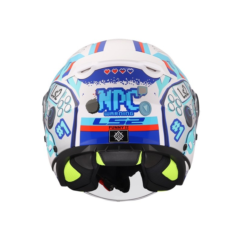 Kask dziecięcy LS2 OF622 Funny II Next Level White homologacja ECE 22.06