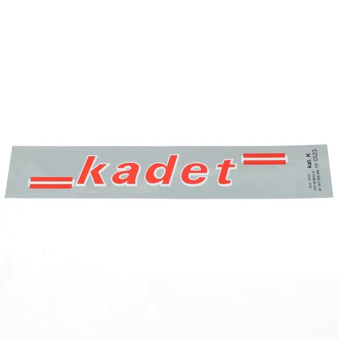 Naklejka Romet Kadet chrom czerwony biały