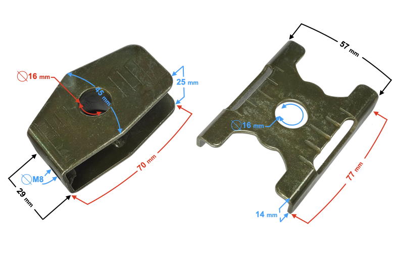 Napinacz łańcucha do motoroweru Barton FR 2