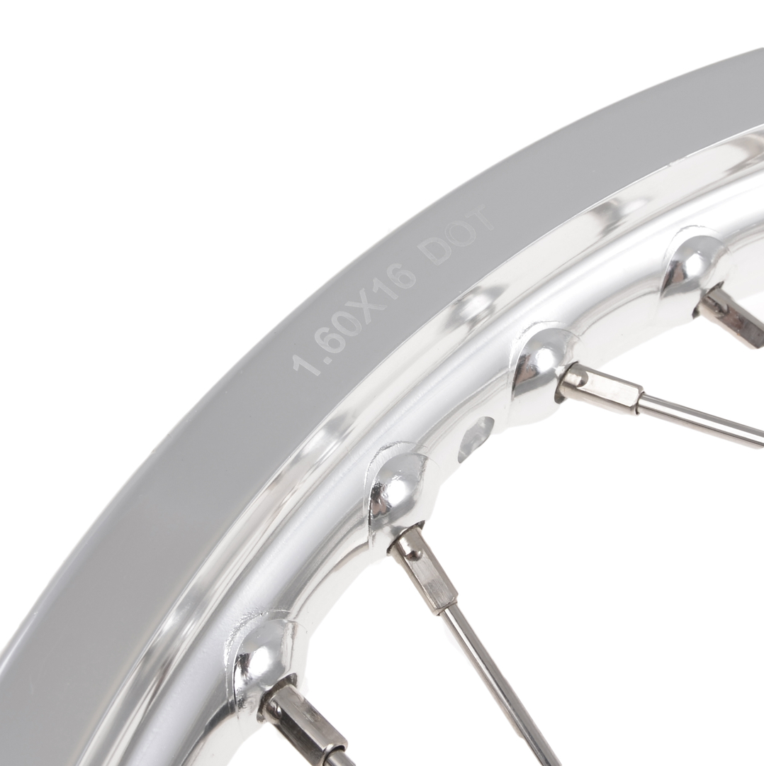 Koło jezdne 1,60x16 Simson S50/51 aluminiowa obręcz szprychy inox Delux