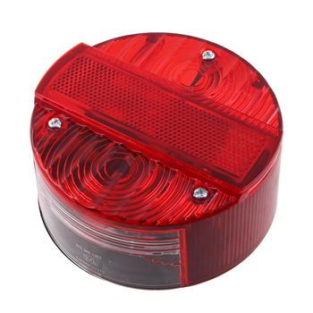 Lampa tył okrągła czerwona 120mm homologacja Simson DPR Classic