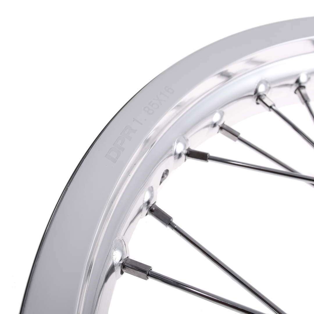 Koło jezdne 1,85x16 Simson S51 alu szprychy chrom DPR