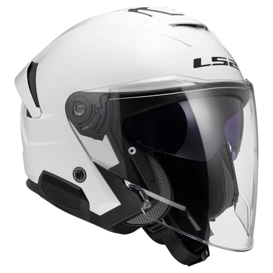 Kask otwarty LS2 OF618 Verso II Solid White homologacja ECE 22.06