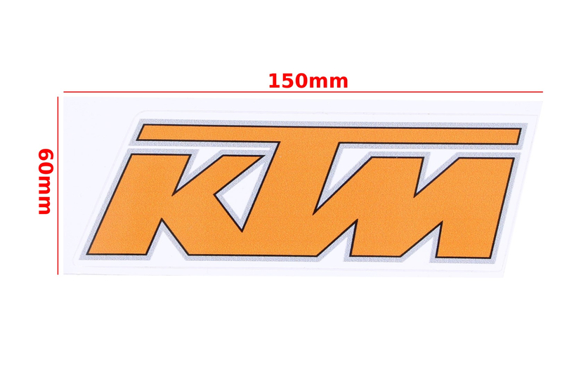 Naklejka nalepka ktm pomarańczowa 150x60mm