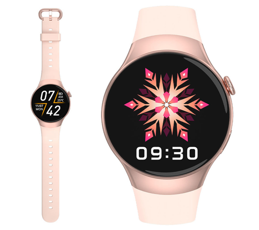 Smartwatch zegarek Rubicon damski różowy Bluetooth