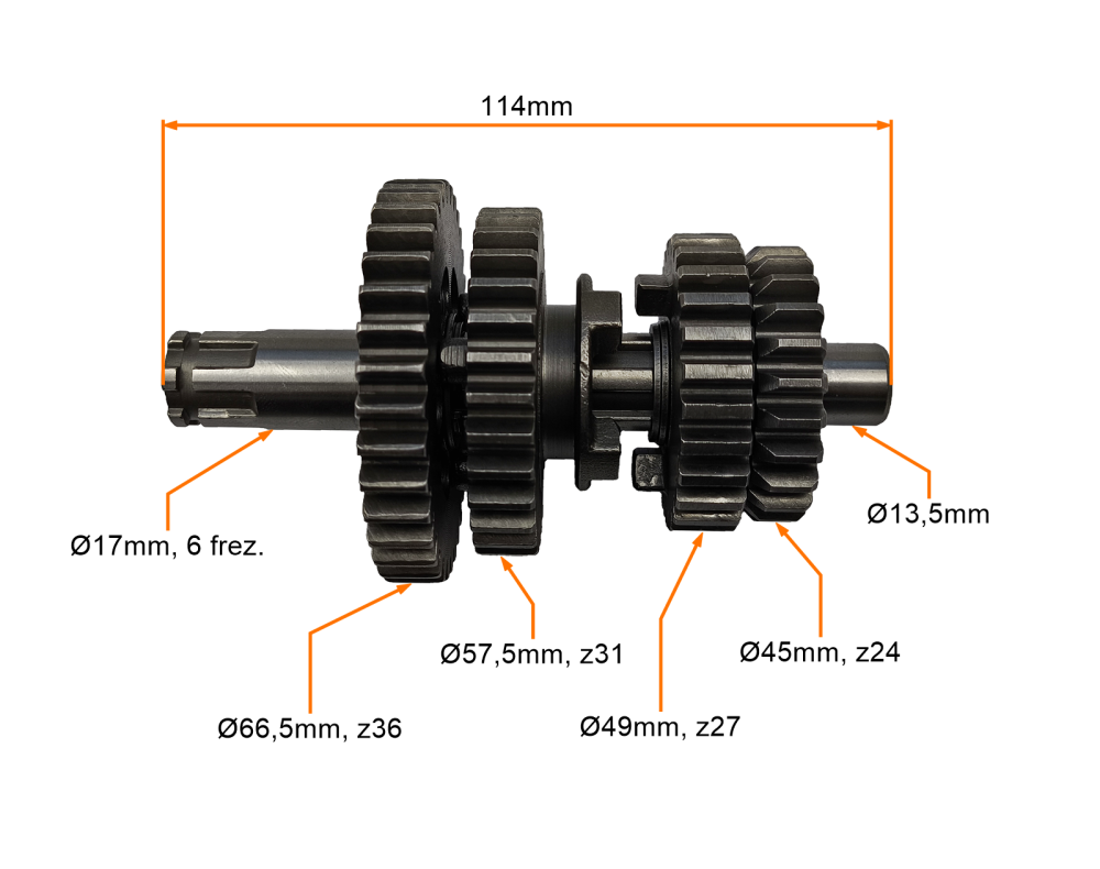 Skrzynia biegów YM50-8B Street FMB 50 - 110 Chopper King Junak
