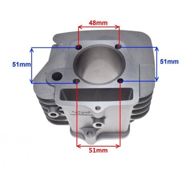 Cylinder KAYO 140 Pit bike MRF140 YX140 RMT 1P56FMJ Tłok Uszczelki