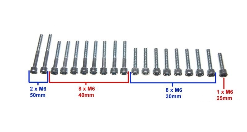 Śruby silnika Simson S51 SR50 Enduro
