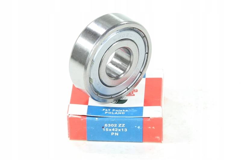 Łożysko kulowe 6302 zz fłt 15x42x13 zamknięte