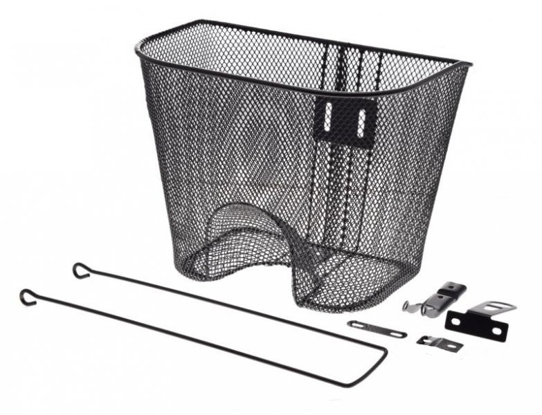 Kosz rowerowy bagażowy przód na stałe pod lampę