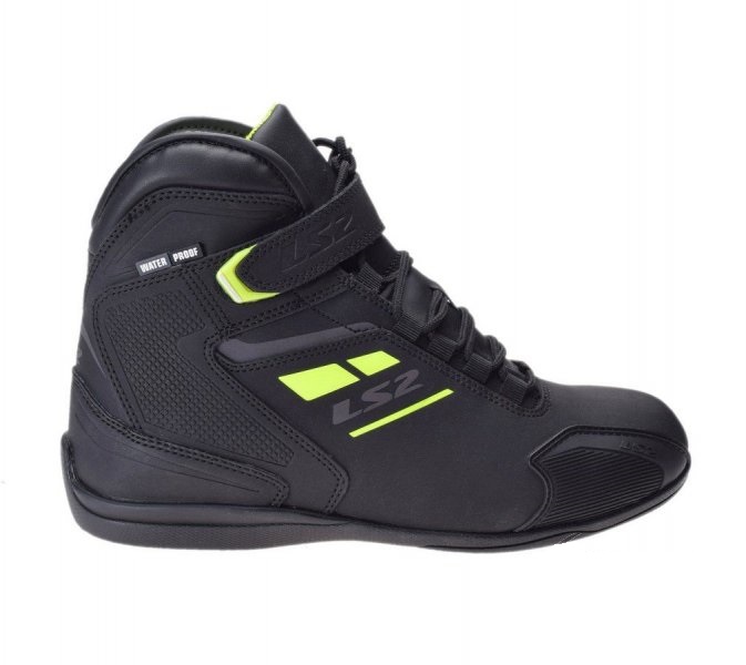 Buty motocyklowe męskie niskie LS2 Garra Man WP Black Yellow wodoodporne