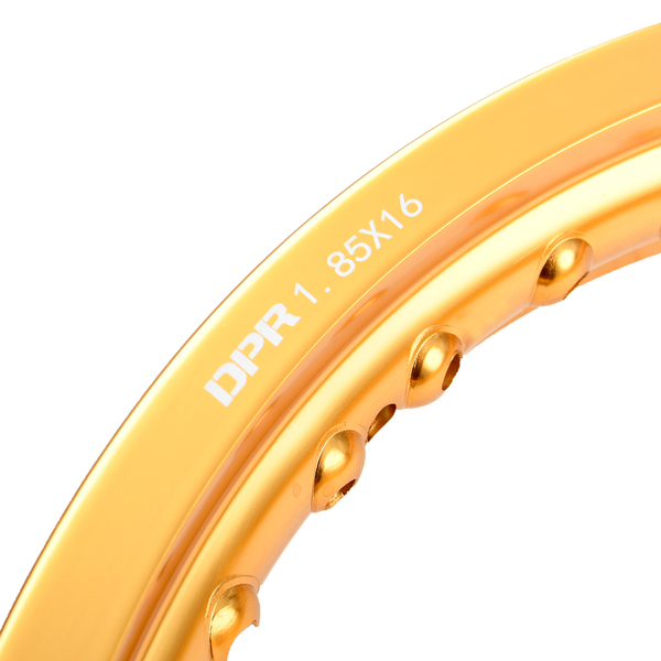 Obręcz koła 1,85x16 aluminiowa złota Simson MZ ETZ DPR Classic