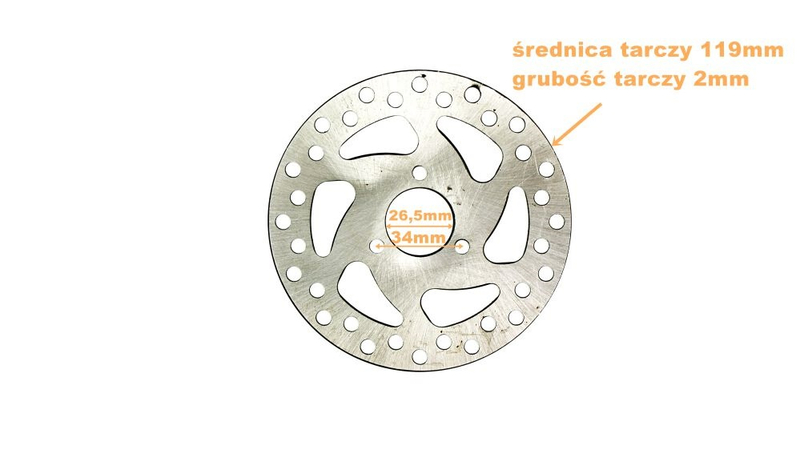 Tarcze hamulcowe przód + tył Mini Pocket Minibike 50