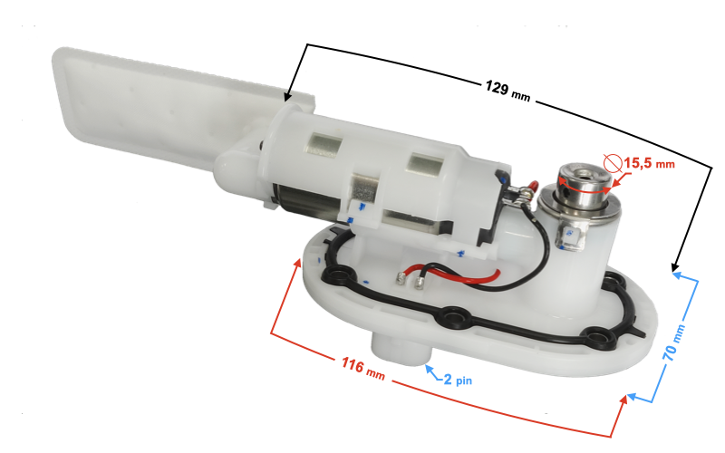 Pompa paliwa do motoroweru Barton FR 2