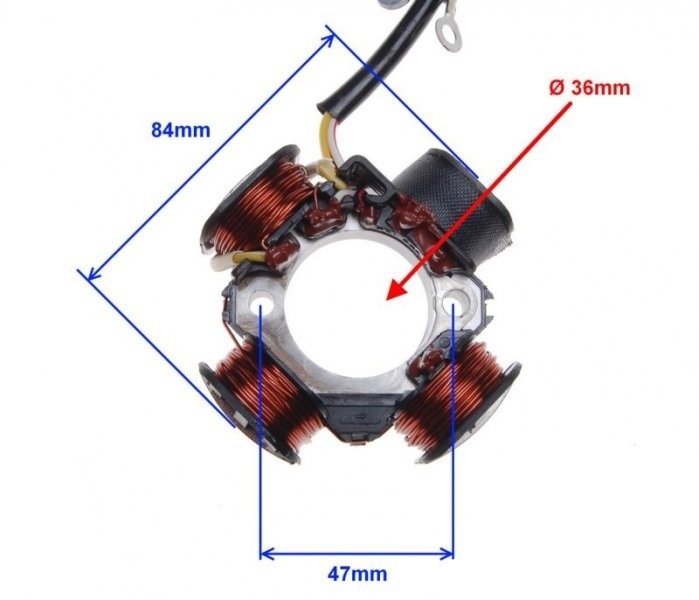 Stator iskrownik tgb aprilia suzuki derbi 4 cewki