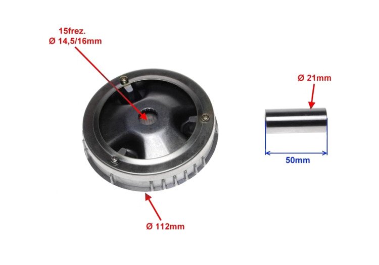 Wariator kpl 14g yamaha 4cw majesty mbk 125