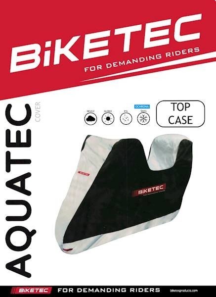 Pokrowiec motocyklowy z kufrem M BIKETEC AQUATEC