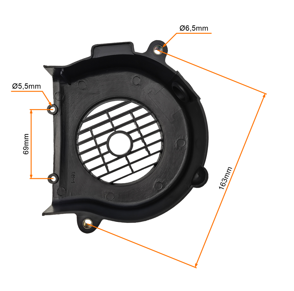 Osłona wentylatora silnika GY6 4T 139QMB Barton Benzer Zipp Romet Kingway