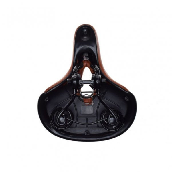 Siedzenie rowerowe na sprężynie brązowe 245x200